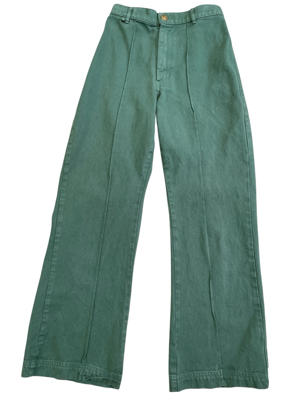 Big Bud Press LA Western Pants Flare Leg Green Trousers Size XS